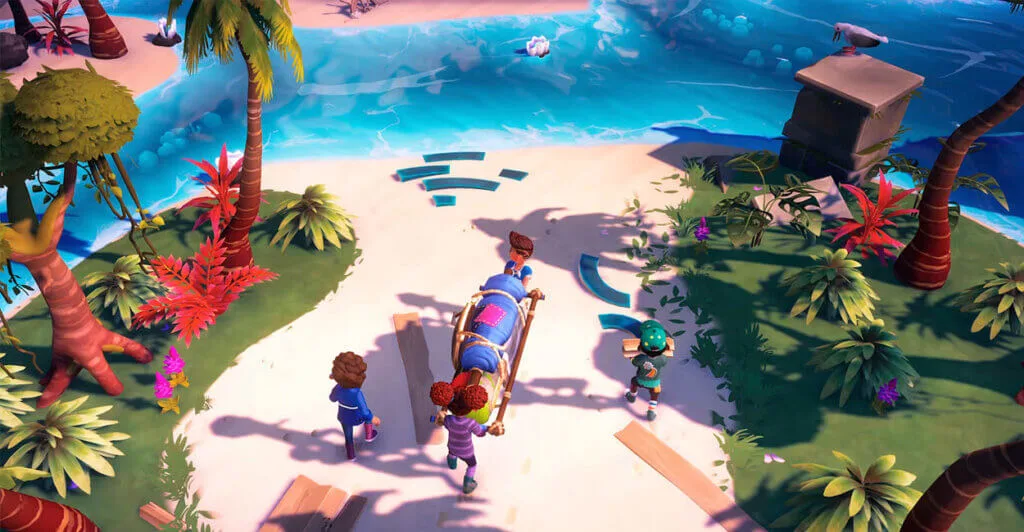 Gameplay de Survival Kids, um dos jogos de sobrevivência leves para Nintendo Switch 2.
