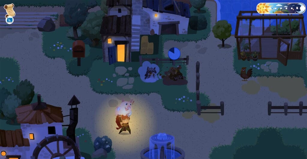 Exploração e gerenciamento em Mythmatch, jogo cozy para pc e nintendo switch.