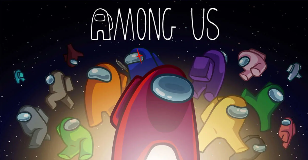 Titulo de Among Us, jogo multiplayer online crossplay