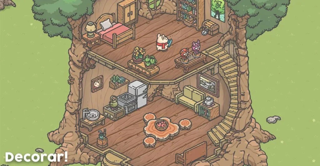Gameplay do Cozy Game para Celular, Tsuki's Odyssey (A Odisseia de Tsuki).