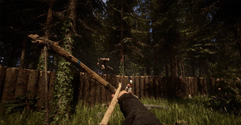 Gameplay de Sons of the Forest, um dos melhores Jogos de Sobrevivência Multiplayer.
