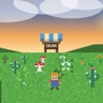 Titulo de Pixel Patch, jogo cozy para celulares.
