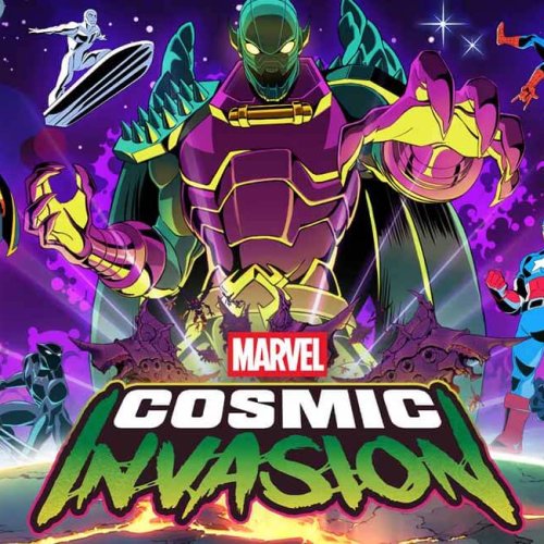 Capa de Marvel Cosmic Invasion, jogo multiplayer para pc e consoles