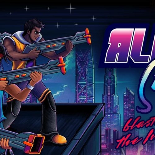 Titulo de Alien Strike, jogo multiplayer local para pc