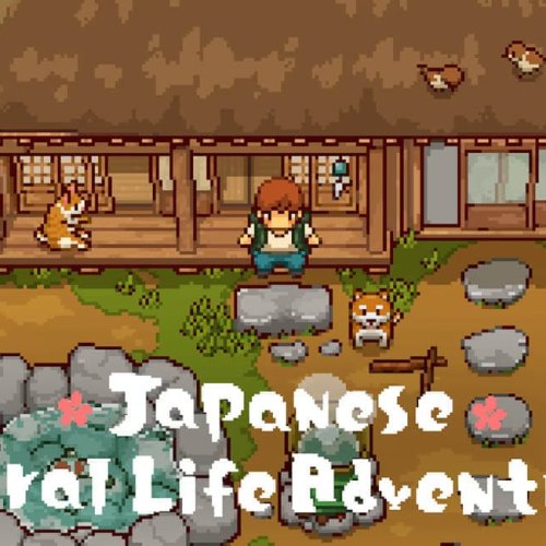 Titulo de Japanese Rural Live Adventure, Cozy Game para Nintendo Switch e PC.