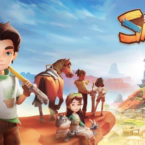 Titulo de My Time at Sandrock, jogo de fazendinha multiplayer para pc e consoles