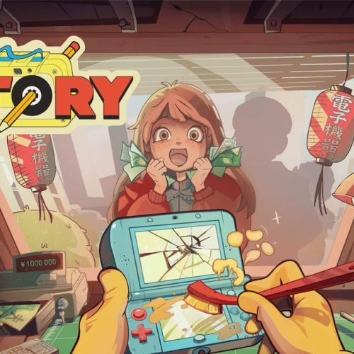 Título de ReStory, Cozy Game de conserto de eletrônicos bem conhecidos.