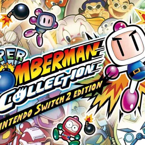 Titulo de Super Bomberman Collection, jogo multiplayer local para pc e consoles